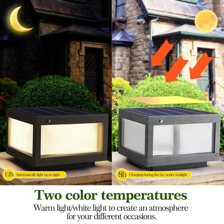 Dimmable Solar Wall Lamp Set With LED Lights For Outdoor Garden And Patio Lighting Image 10