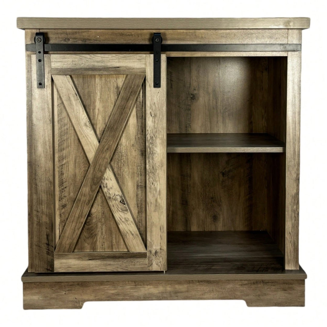 Farmhouse Style Sideboard Storage Cabinet For Coffee Bar And Kitchen Organization Image 2