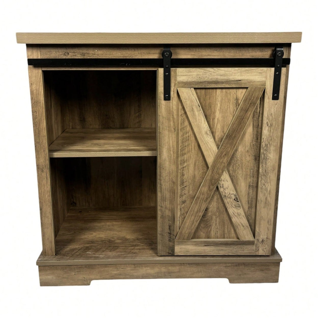 Farmhouse Style Sideboard Storage Cabinet For Coffee Bar And Kitchen Organization Image 3