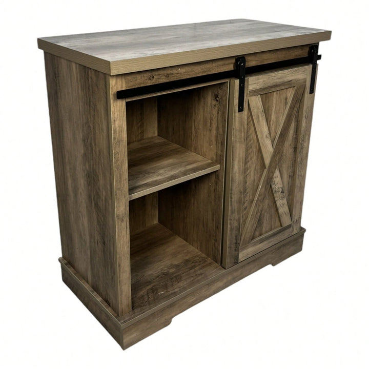 Farmhouse Style Sideboard Storage Cabinet For Coffee Bar And Kitchen Organization Image 4