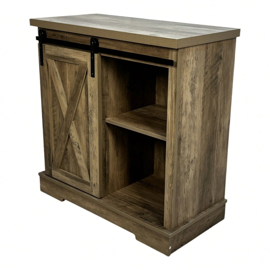 Farmhouse Style Sideboard Storage Cabinet For Coffee Bar And Kitchen Organization Image 5