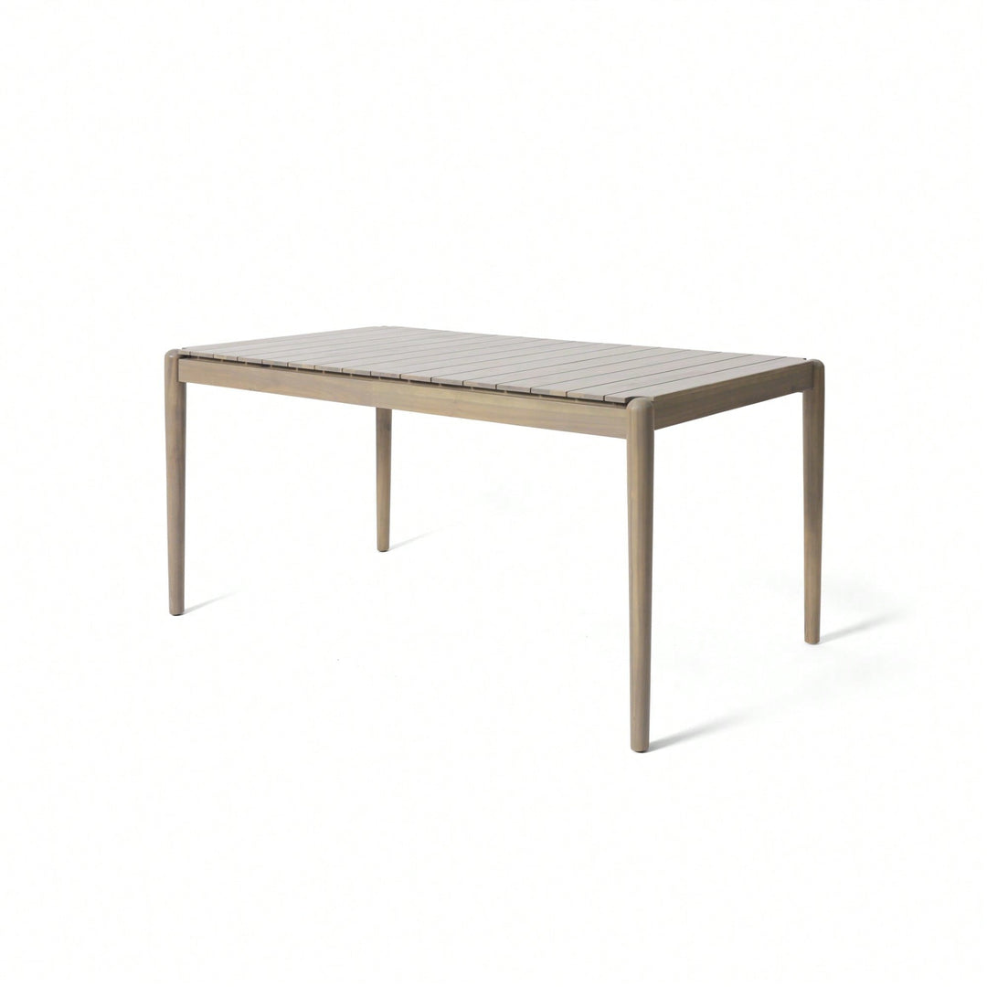 Light Ash Dining Table 68.25 Inch Wide Modern Design Perfect For Dining Room Or Kitchen Image 2