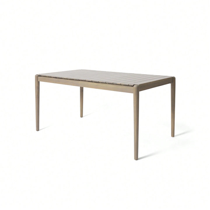 Light Ash Dining Table 68.25 Inch Wide Modern Design Perfect For Dining Room Or Kitchen Image 2