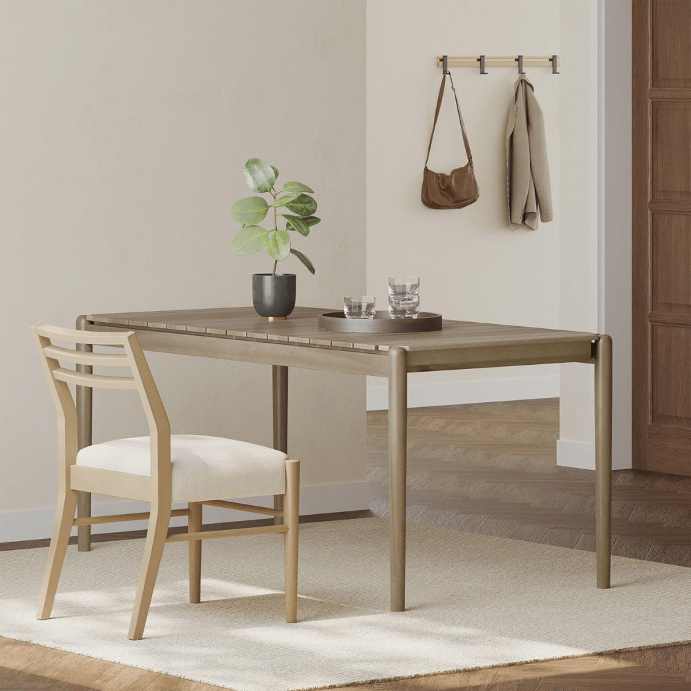 Light Ash Dining Table 68.25 Inch Wide Modern Design Perfect For Dining Room Or Kitchen Image 9