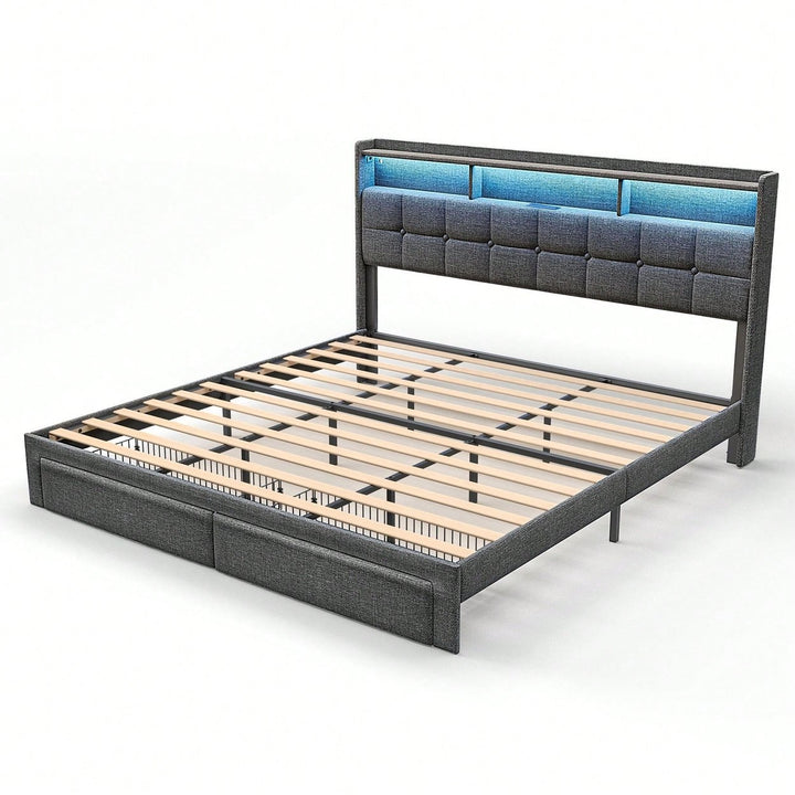 Luxury King Size Bed With Plush Comfort And Elegant Design Image 2