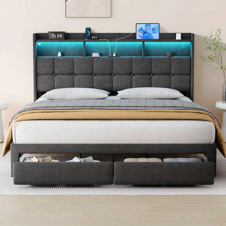 Luxury King Size Bed With Plush Comfort And Elegant Design Image 4