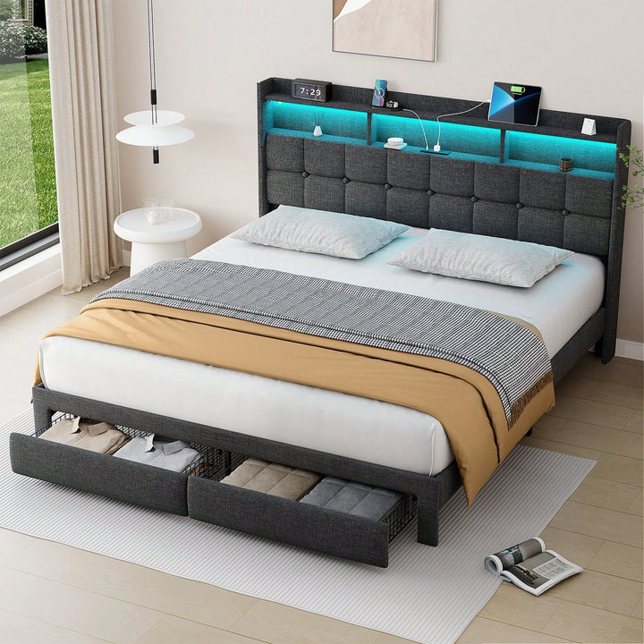 Luxury King Size Bed With Plush Comfort And Elegant Design Image 5