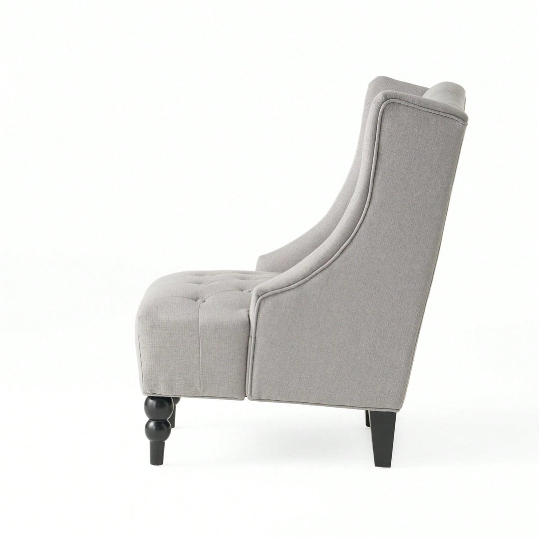 Luxurious High-Back Club Chair For Elegant Living Spaces Image 4