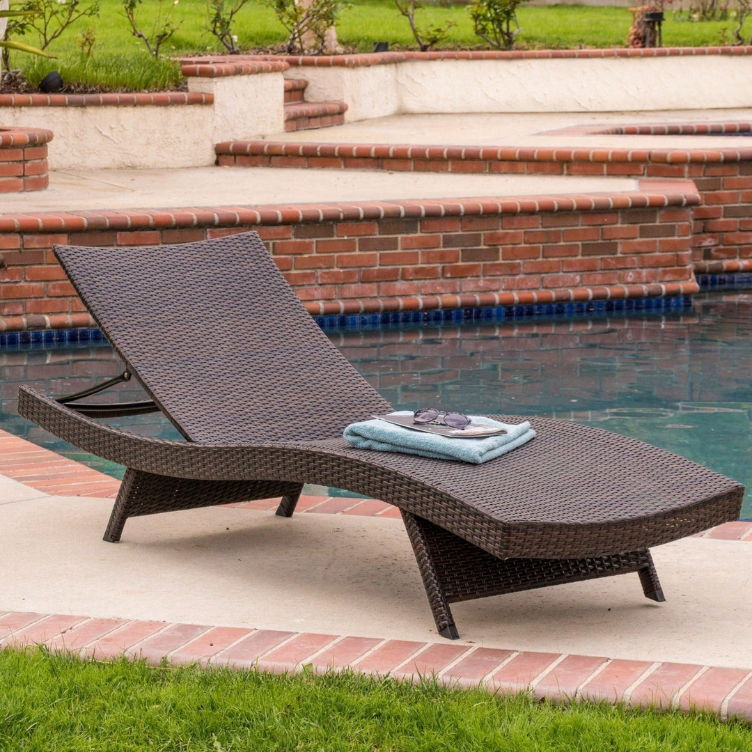 Outdoor Wicker Chaise Lounge Chair For Relaxation And Comfort Image 8