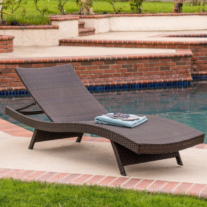 Outdoor Wicker Chaise Lounge Chair For Relaxation And Comfort Image 8