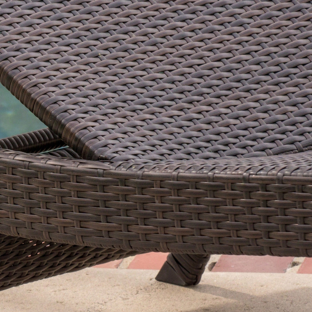 Outdoor Wicker Chaise Lounge Chair For Relaxation And Comfort Image 11