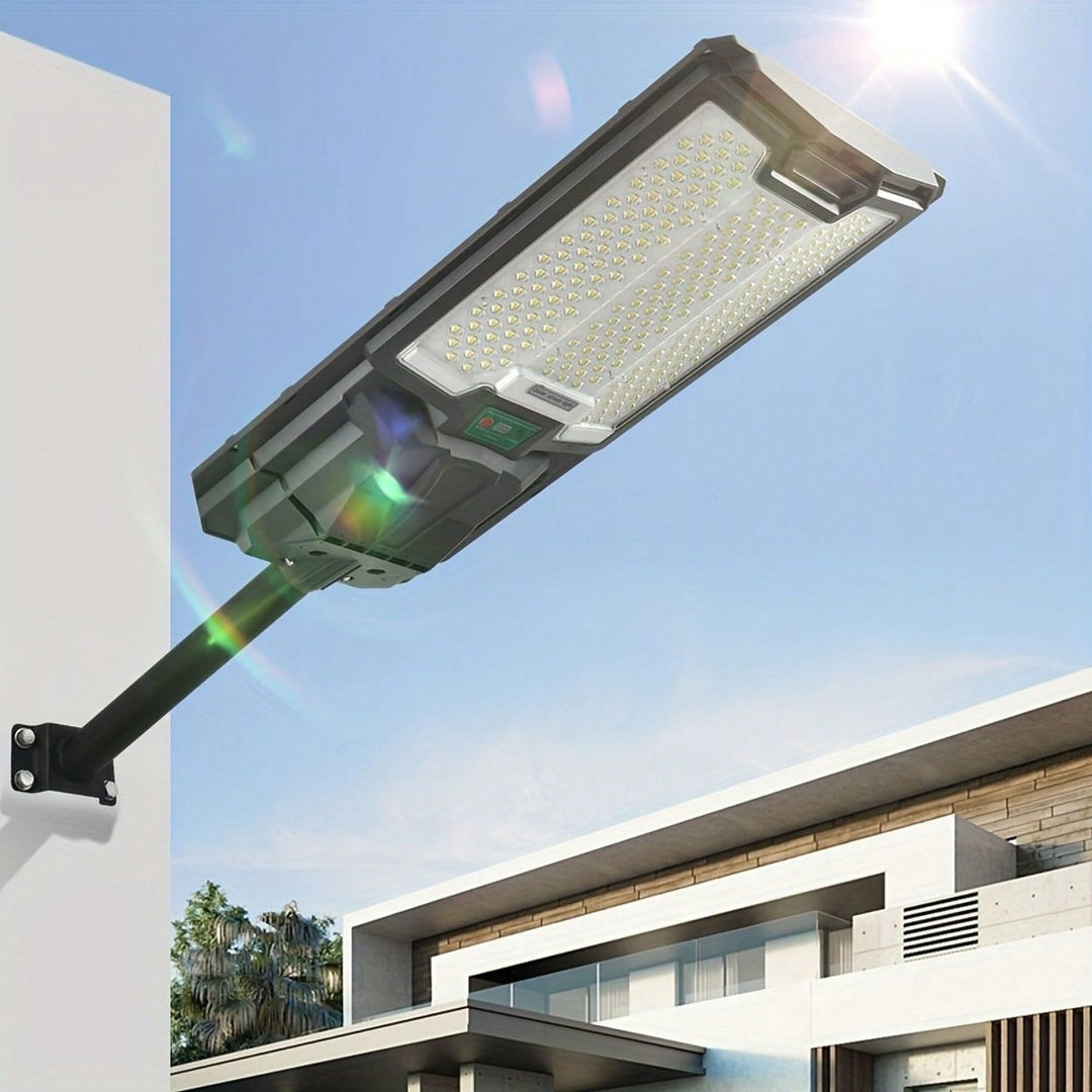 Solar Powered LED Street Lights 109 Bright Beads IP65 Waterproof Dusk to Dawn Flood Lights for Outdoor Gardens Parking Image 3