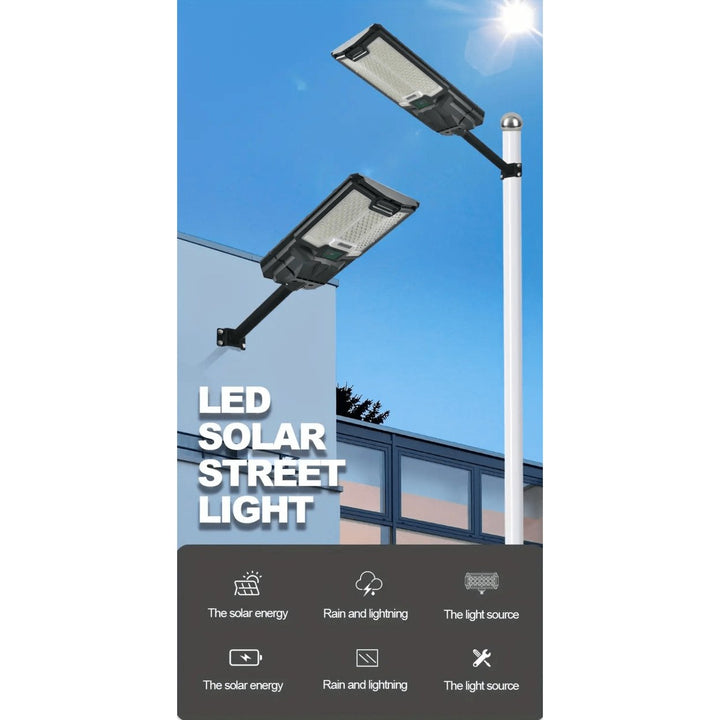 Solar Powered LED Street Lights 109 Bright Beads IP65 Waterproof Dusk to Dawn Flood Lights for Outdoor Gardens Parking Image 8