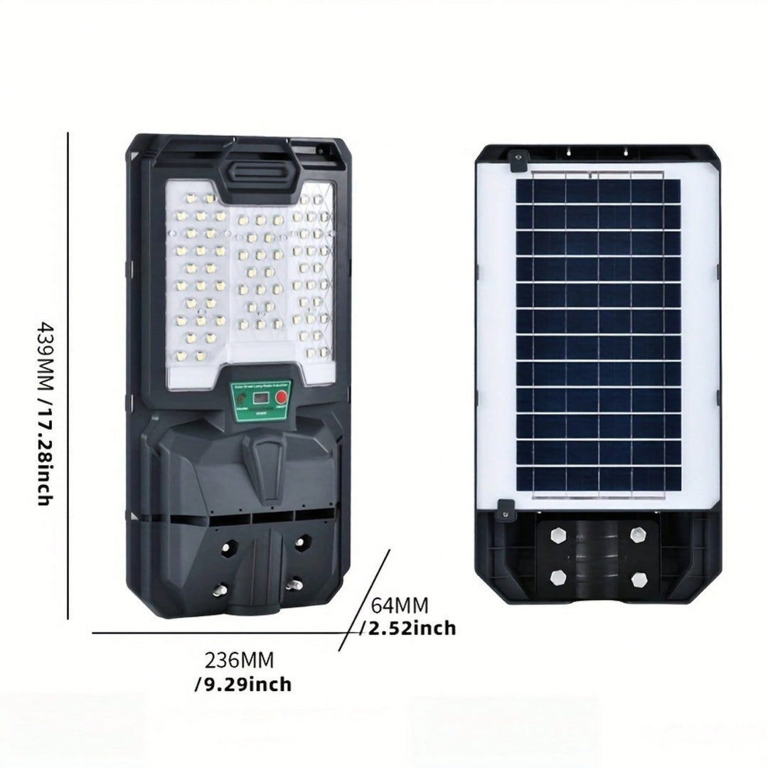 Solar Powered Outdoor Street Lights With 66 LED Beads IP65 Waterproof Dusk To Dawn Flood Lights For Gardens Parking Lots Image 6