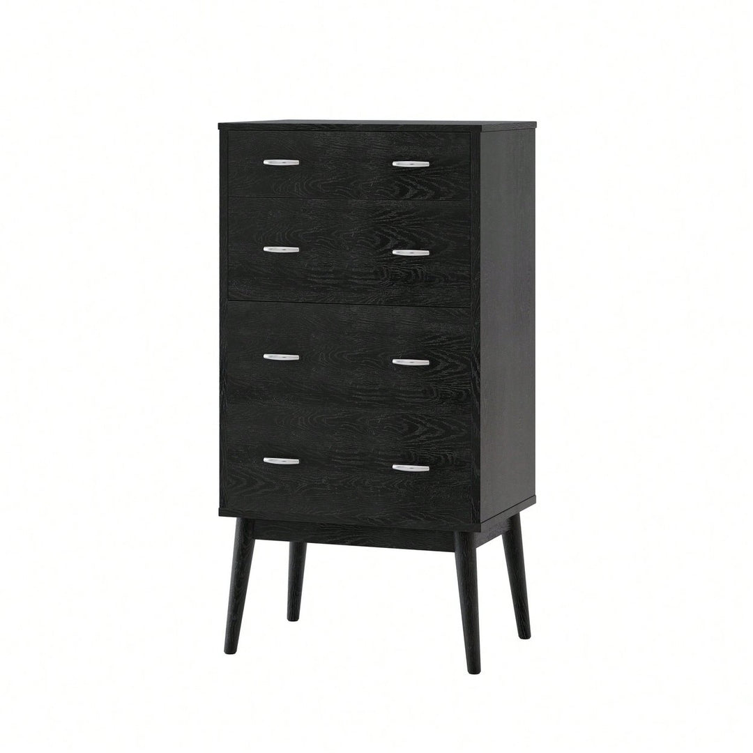 Stylish 4-Drawer Storage Chest For Bedroom Or Living Room Organization Image 2