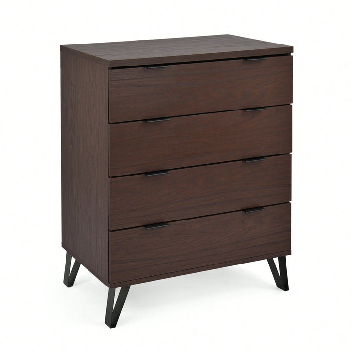 Wide 4 Drawer Storage Chest For Bedroom Or Living Room Organization Image 2