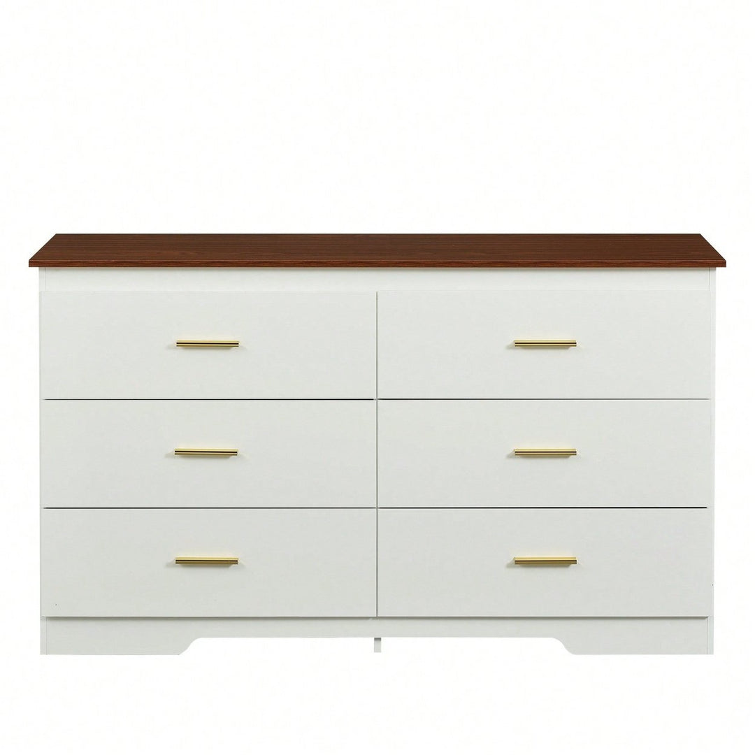 Wood Grain Buffet Sideboard Storage Cabinet With Gold Metal Handles For Dining Room Living Room Kitchen Hallway Grey Image 1