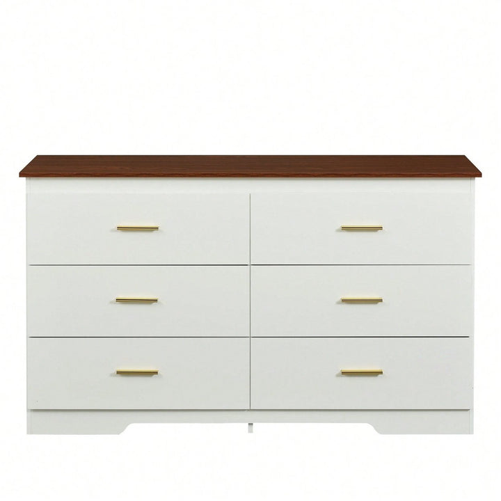 Wood Grain Buffet Sideboard Storage Cabinet With Gold Metal Handles For Dining Room Living Room Kitchen Hallway Grey Image 1