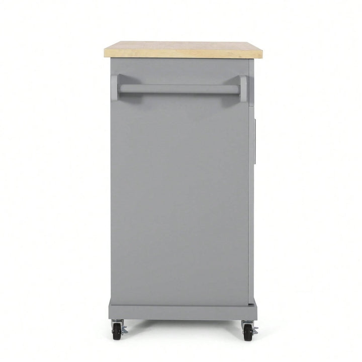 Versatile Rolling Kitchen Cart With Storage And Adjustable Shelves For Dining And Cooking Needs Image 7