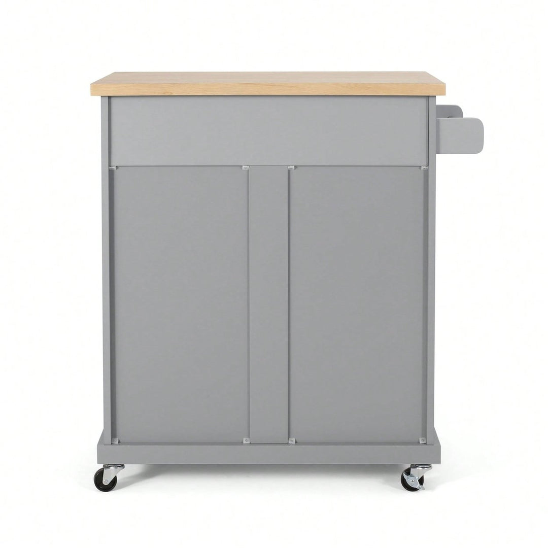 Versatile Rolling Kitchen Cart With Storage And Adjustable Shelves For Dining And Cooking Needs Image 10