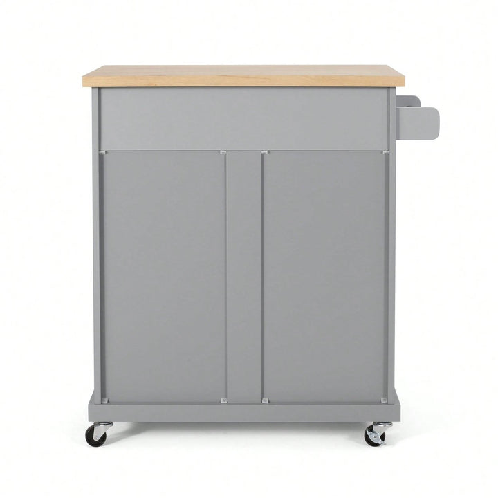 Versatile Rolling Kitchen Cart With Storage And Adjustable Shelves For Dining And Cooking Needs Image 10