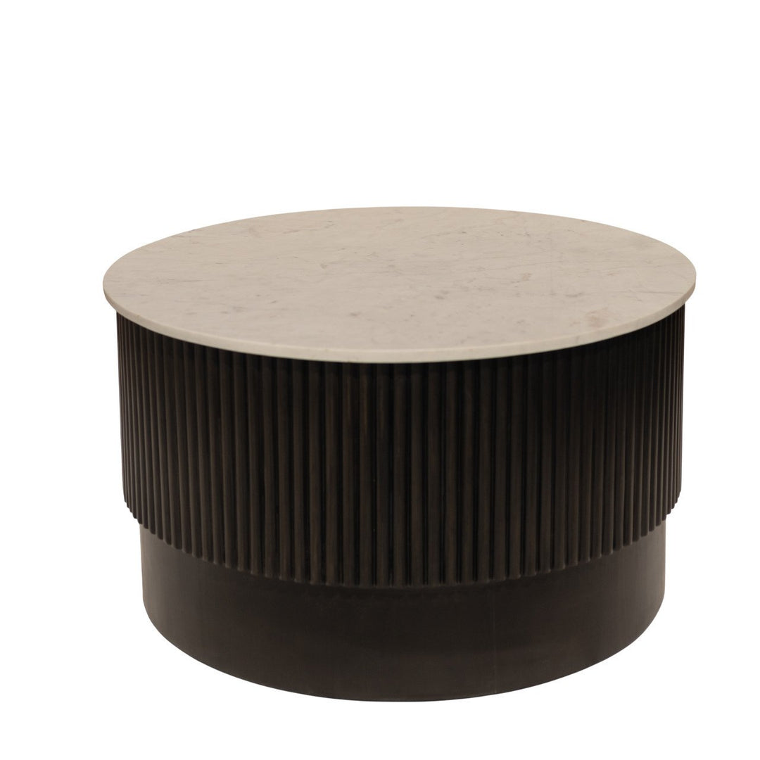 Enzo Coffee Table- Black Base/Marble Top Image 1