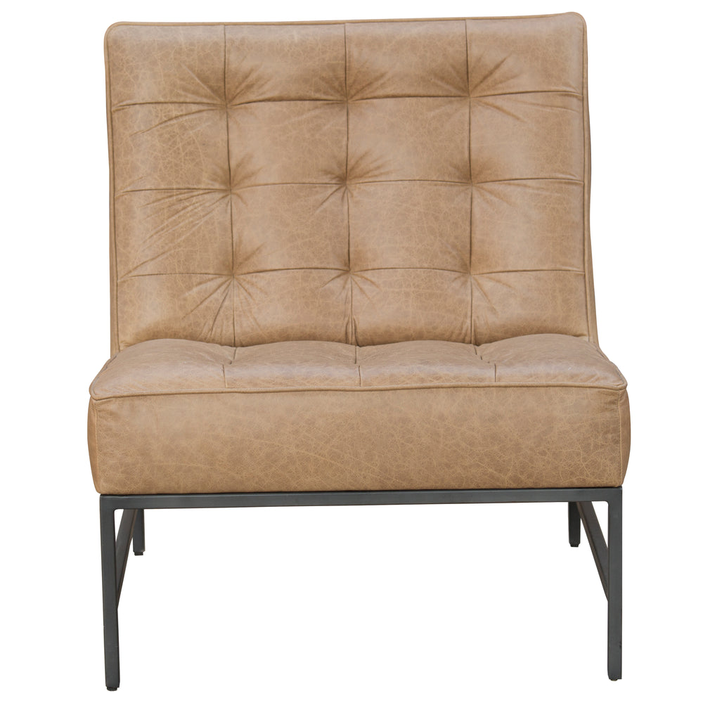 Kye Genuine Leather Accent Chair Image 2