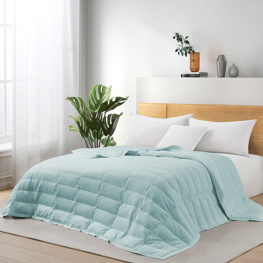 TENCEL Lyocell Lightweight Oversized Down Blanket Full Queen King Summer Cool Image 2