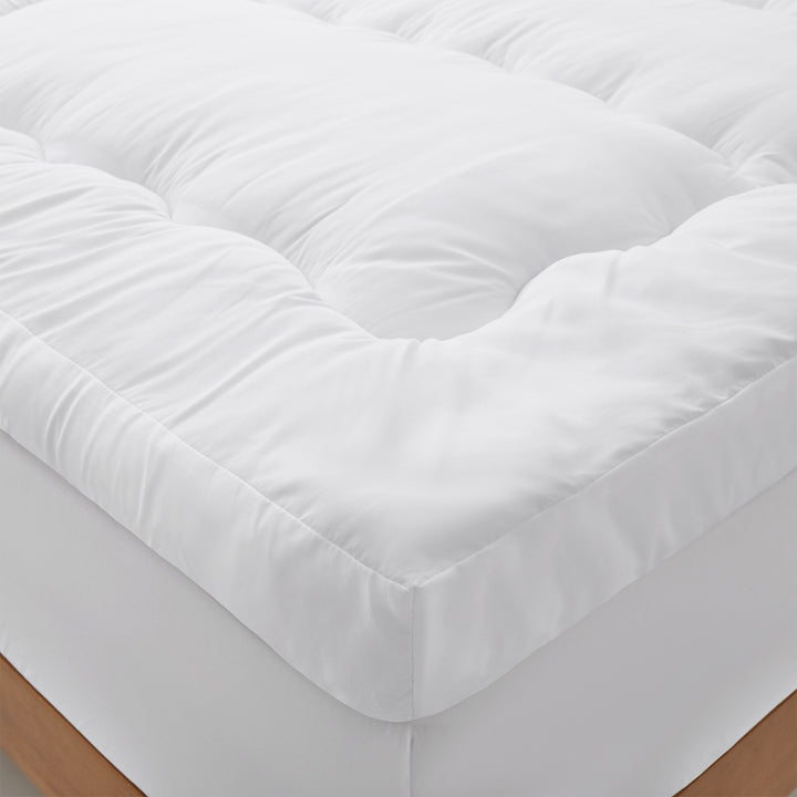 Peace Nest 4-Inch Thick Quilted Down Alternative Mattress Topper with Elastic Straps  Ultra-Soft and Supportive Bedding Image 5