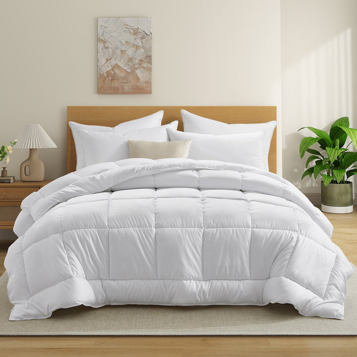 Peace Nest Paisley Embossed All Season Down Alternative Comforter  Lightweight and Cozy All-Season Quilt Image 1