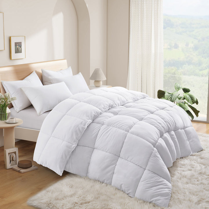 Peace Nest Plush Polyester Winter Comforter  Ultra-Cozy and Warm Bedding for Cold Nights Image 1