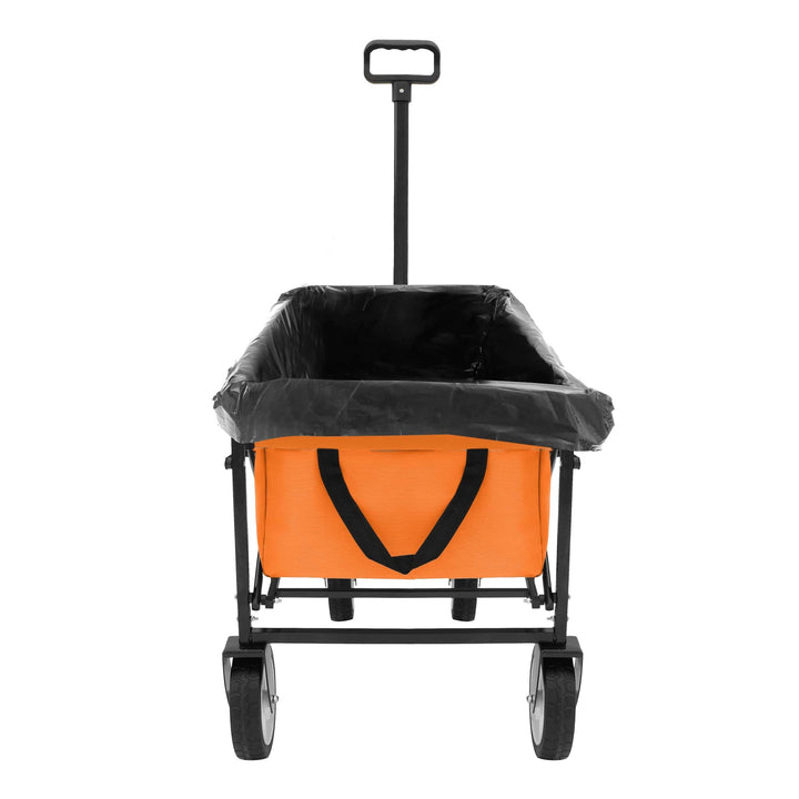 Heavy Duty Collapsible Beach Wagon Utility Cart For Camping Shopping Sports Gardening Fishing Supports 225lbs With Image 5