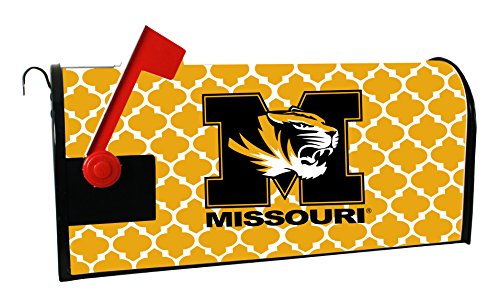 MISSOURI TIGERS MAILBOX COVER-UNIVERSITY OF MISSOURI MAGNETIC MAIL BOX COVER-MOROCCAN DESIGN Image 1