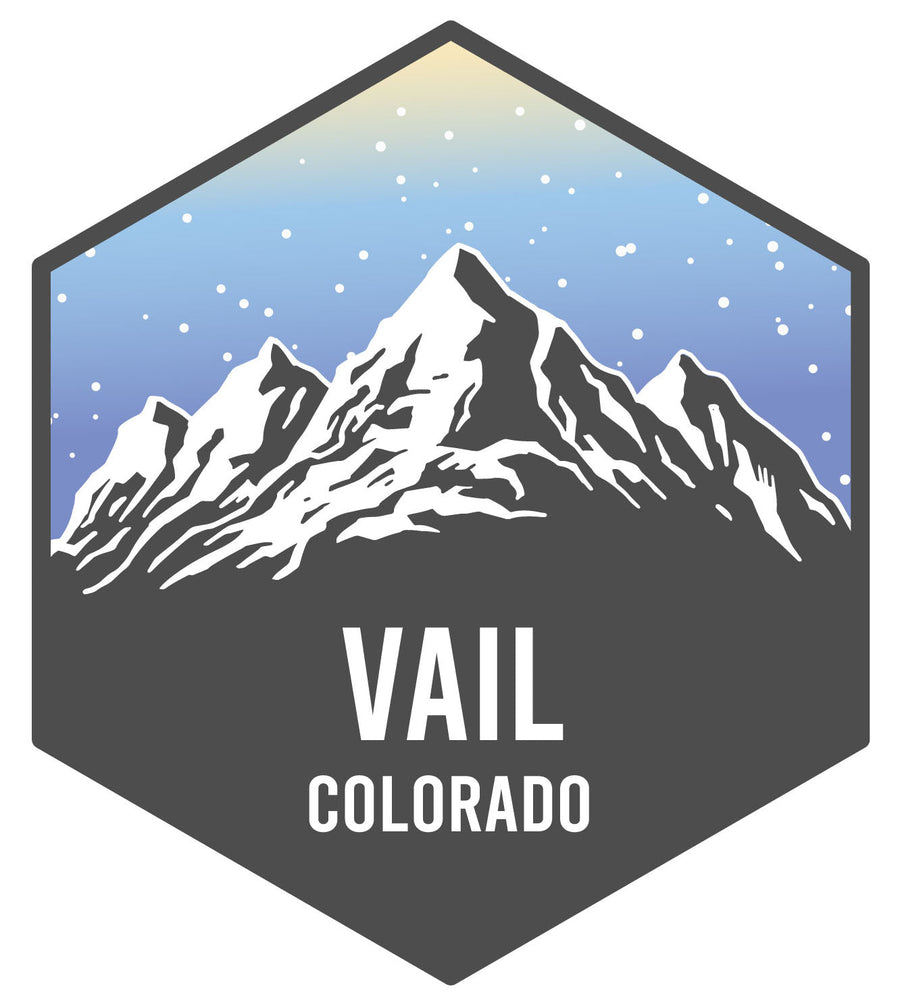 Vail Colorado Ski Adventures Souvenir 4 Inch Vinyl Decal Sticker Image 1