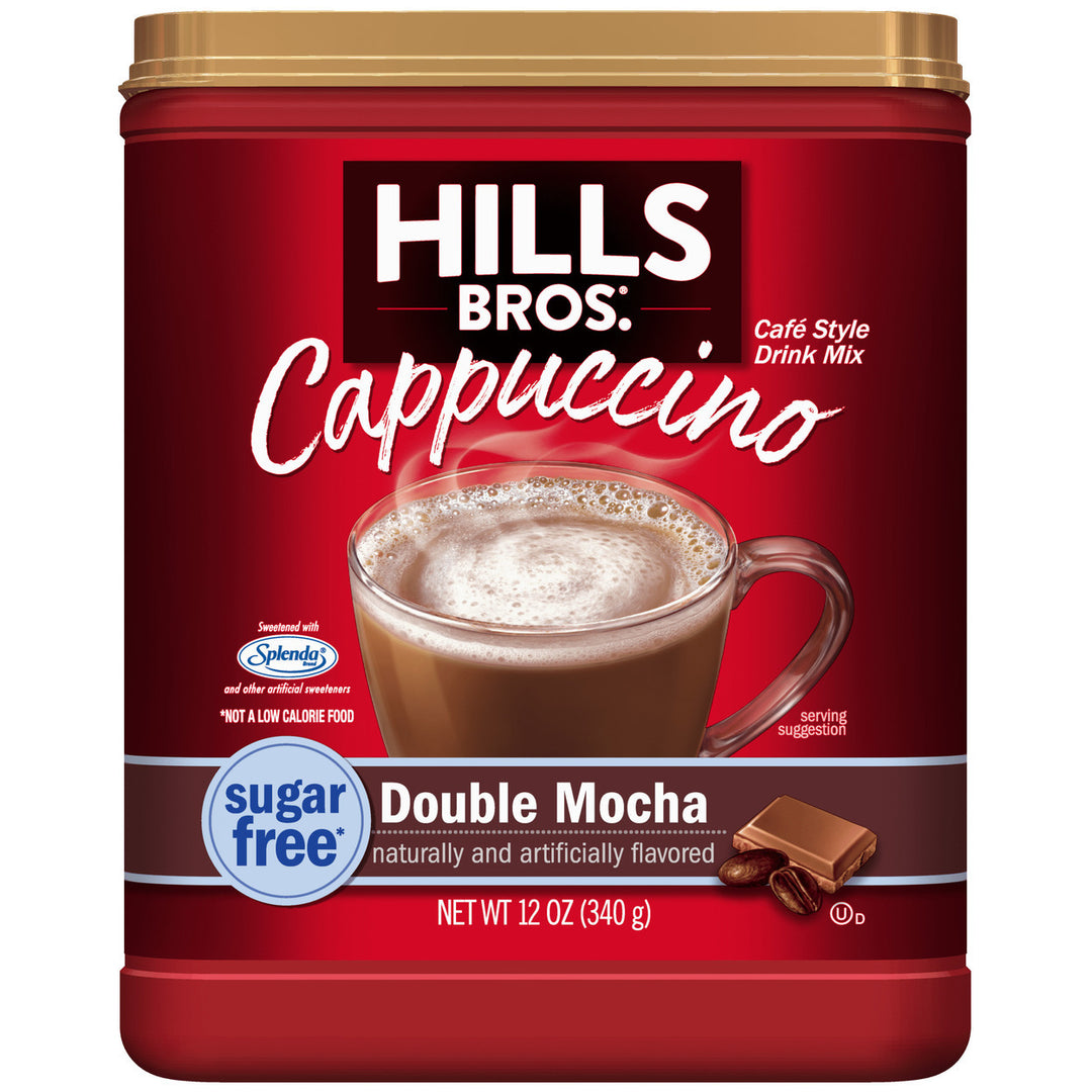 (4 Pack) . Sugar-Free Instant Cappuccino Mix, Double Mocha 12 Ounce Image 5