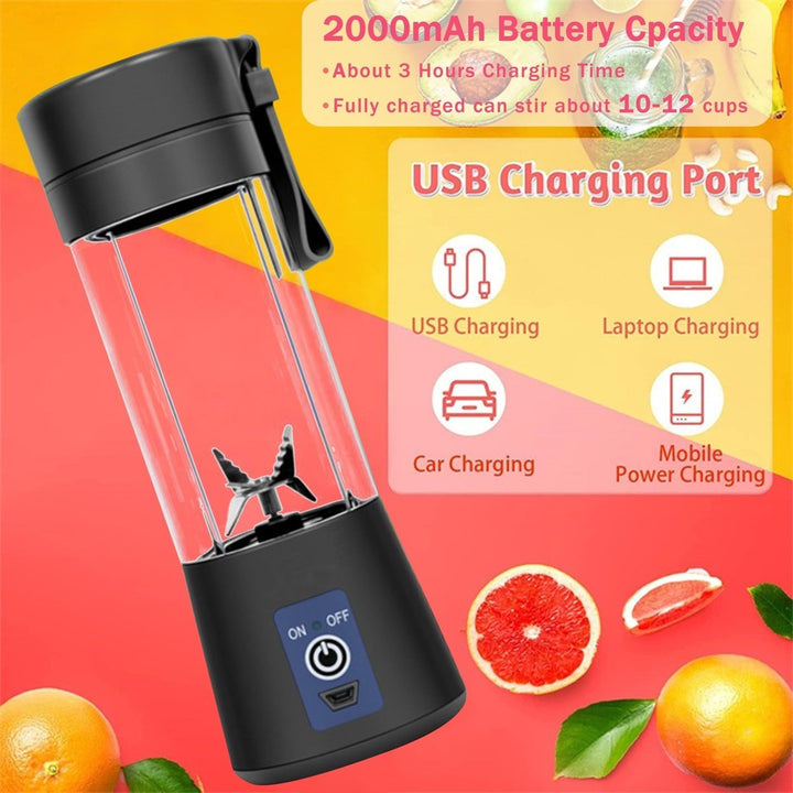 Portable Blender, Personal Blender for Shakes and Smoothies,Mini Blender for Kitchen, Office and Outdoor Image 4