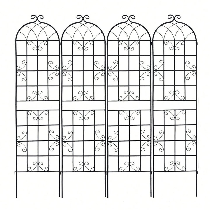 Rustproof Metal Garden Trellis For Climbing Plants Outdoor Flower Support Image 8