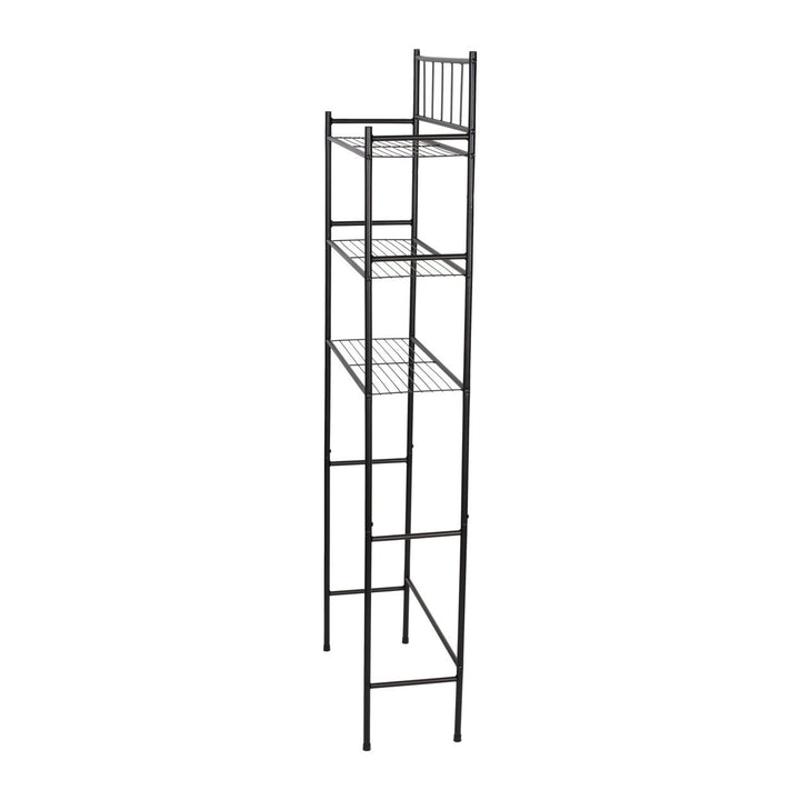 3-Tier Steel Over-The-Toilet Space Saver, Black Image 5