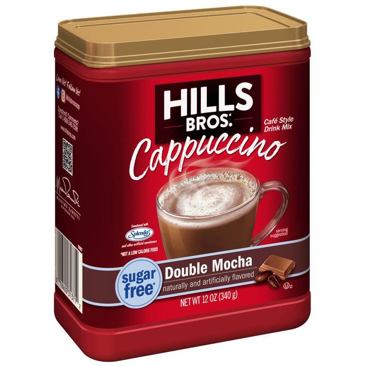 (4 Pack) . Sugar-Free Instant Cappuccino Mix, Double Mocha 12 Ounce Image 4