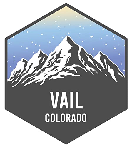 Vail Colorado Ski Snowboard Adventures Souvenir 4 Inch Fridge Magnet Mountain Design Image 1